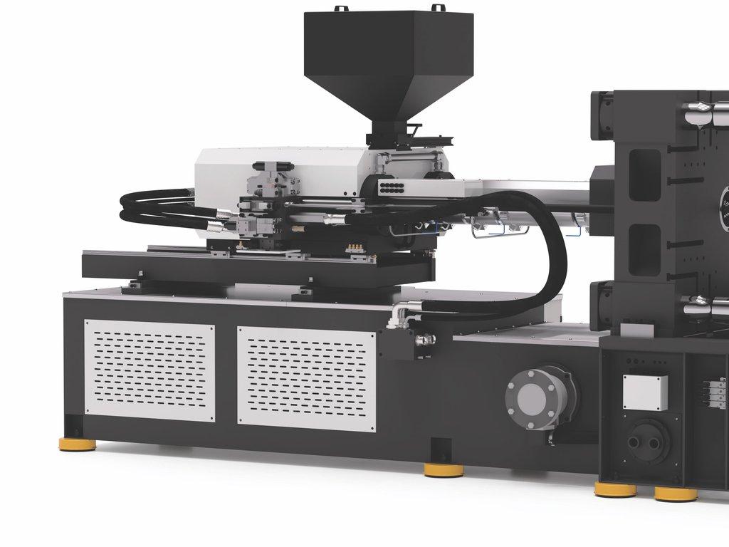 FORZA Series injection unit with linear guide rails